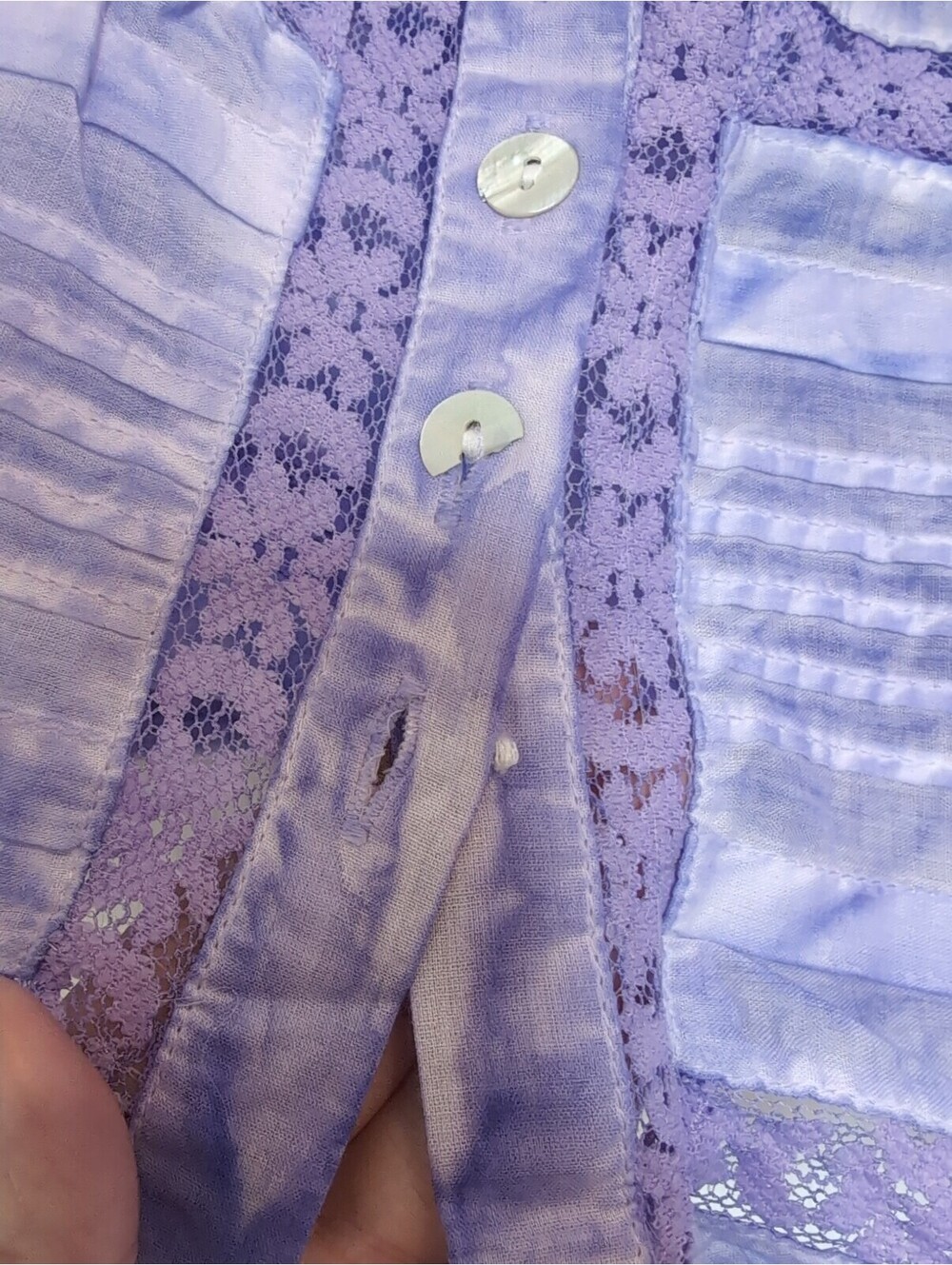 Lavender Lace-Trim Women’s Tank Top Muche et Muchettte - Picture 4 of 6